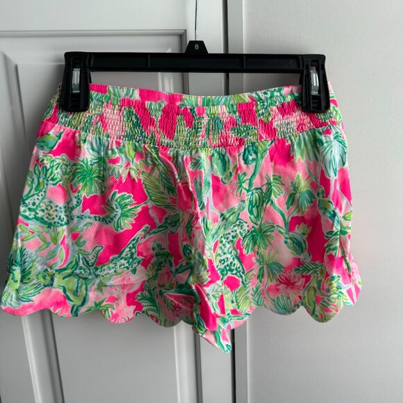 NWT Lilly Pulitzer Dahlia Short in Raz Berry Catty Shack Pattern, Size XS - Picture 4 of 8